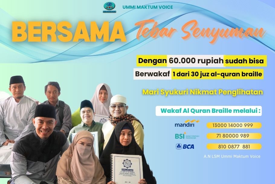 Distribusi Al-Quran Braille Ramadhan